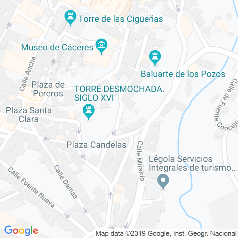 Código Postal calle Hernando Pizarro en Cáceres