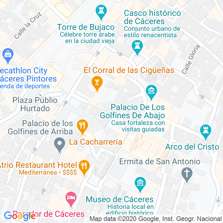 Código Postal calle Mono en Cáceres