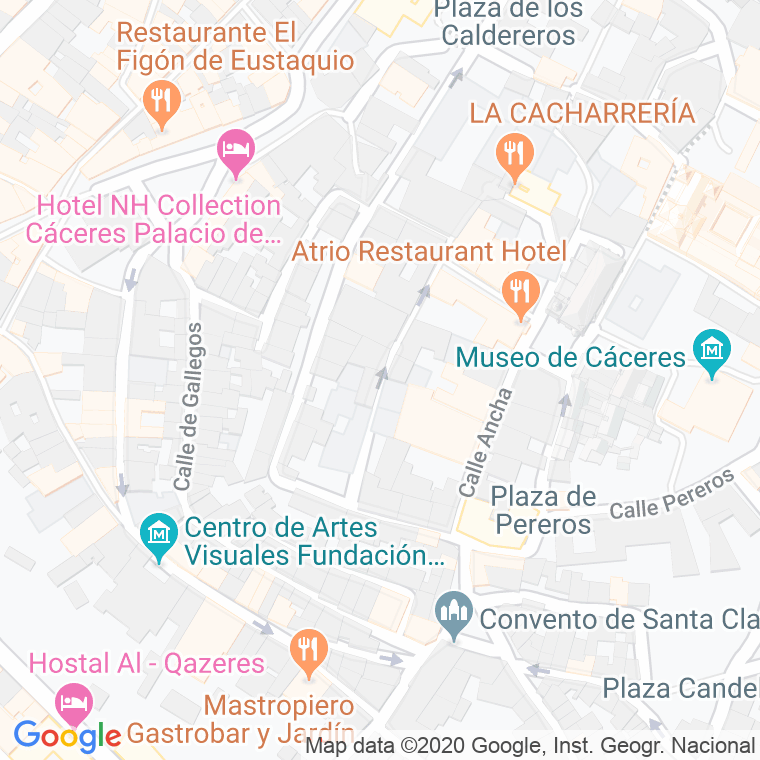 Código Postal calle Olmos en Cáceres