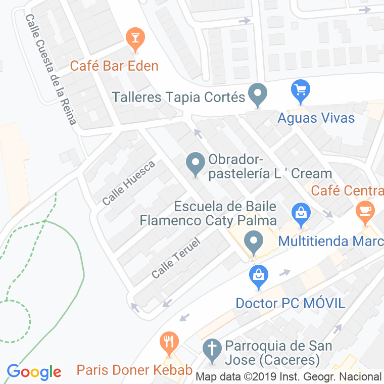 Código Postal calle Navas De Tolosa en Cáceres