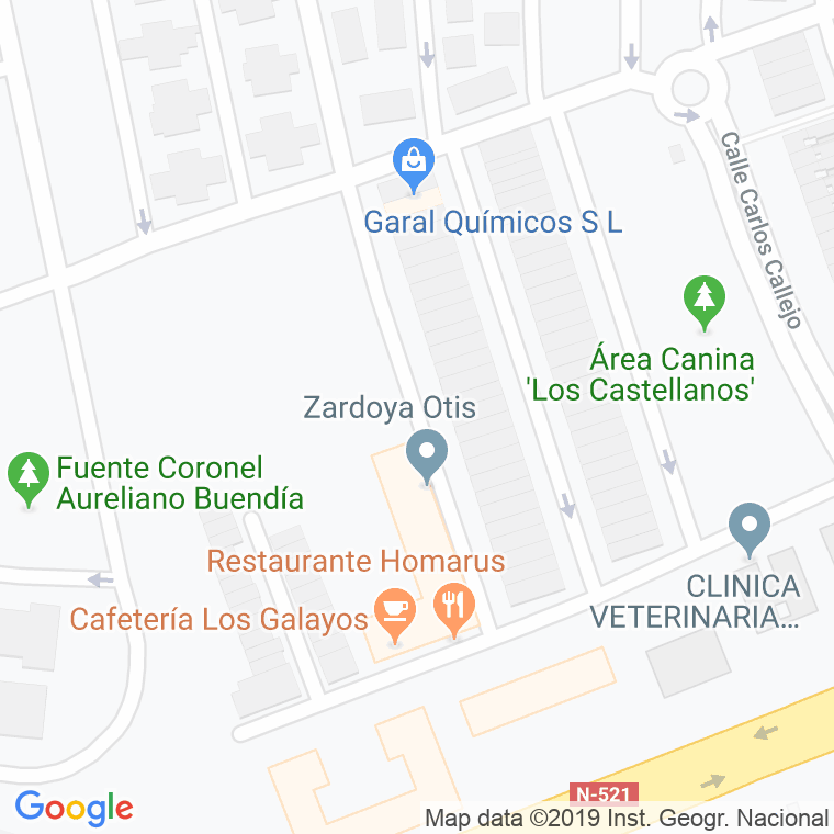 Código Postal calle Bioy Casares en Cáceres
