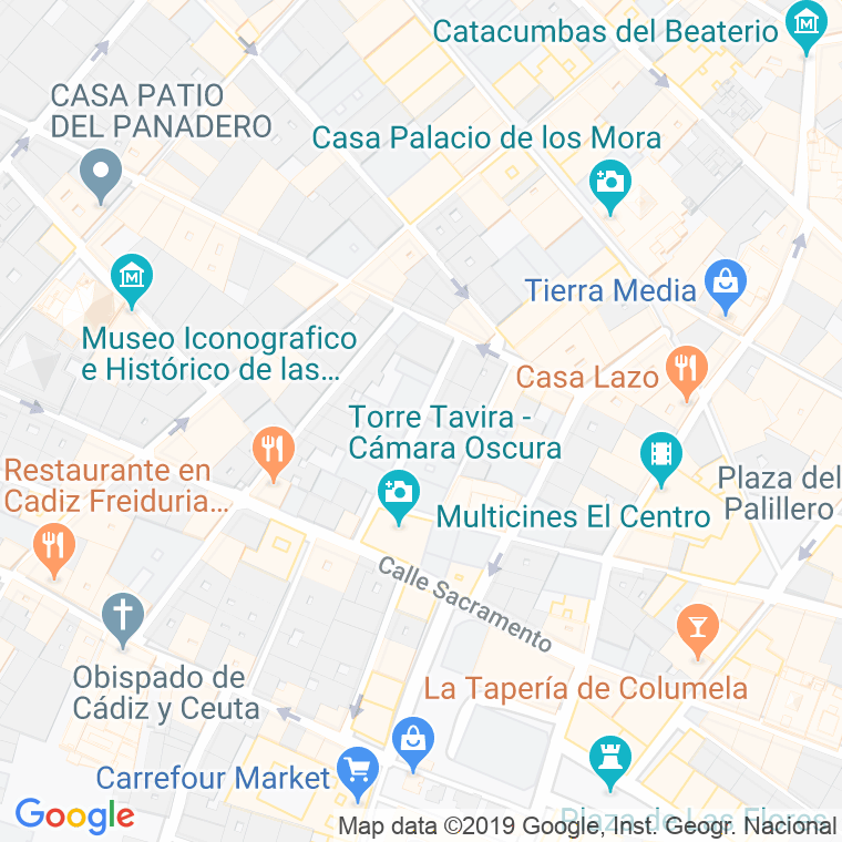 Código Postal calle Marques Del Real Tesoro en Cádiz