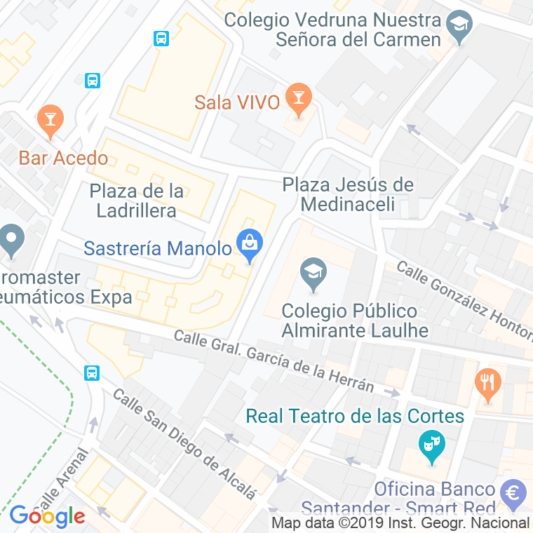 Código Postal calle Muñoz Torrero en Cádiz