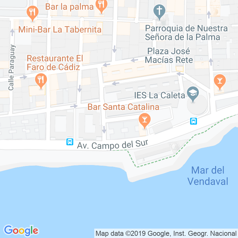 Código Postal calle Geologo Macpherson en Cádiz