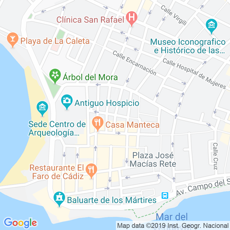 Código Postal calle Jovellar en Cádiz