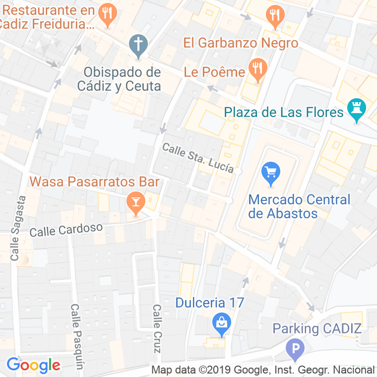 Código Postal calle Robles en Cádiz
