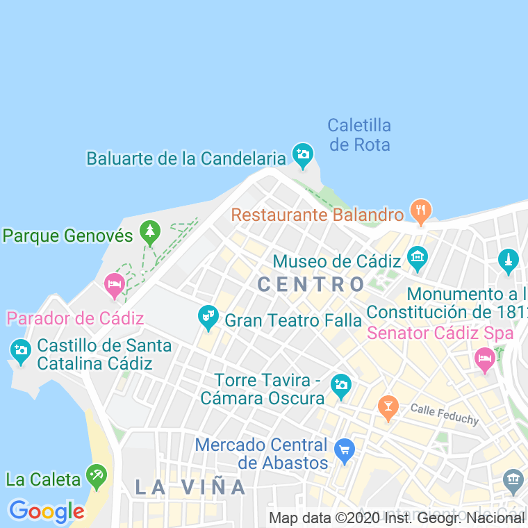 Código Postal calle Wilson, avenida en Cádiz