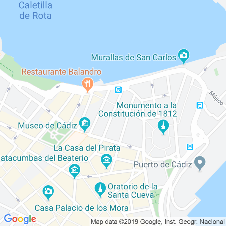Código Postal calle Isabel La Catolica en Cádiz