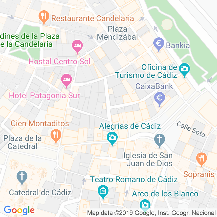 Código Postal calle Marques De Cadiz en Cádiz