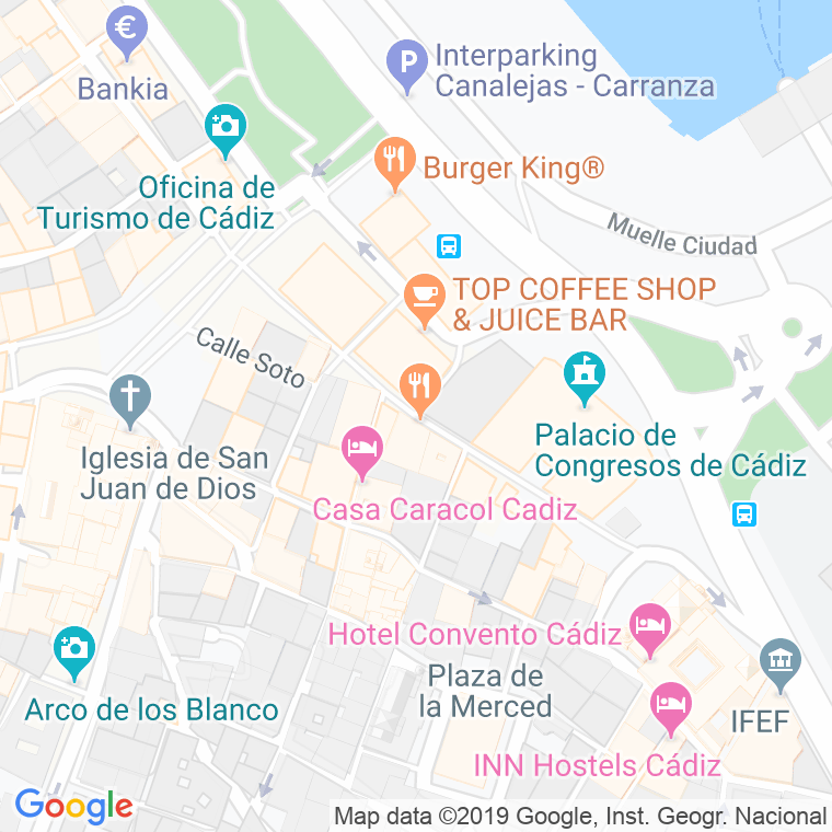 Código Postal calle Plocia   (Impares Del 1 Al 7)  (Pares Del 2 Al 8) en Cádiz