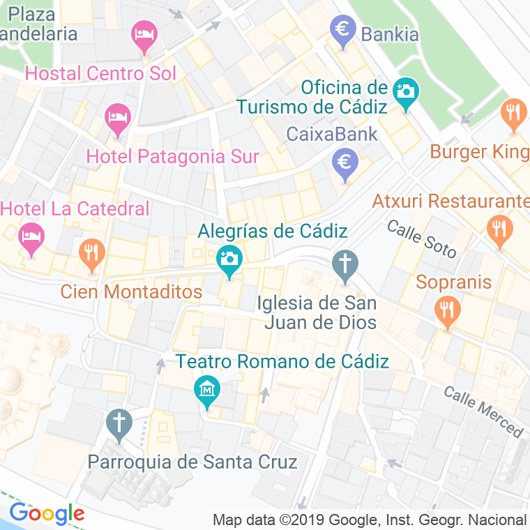 Código Postal calle Pomponio Mela en Cádiz