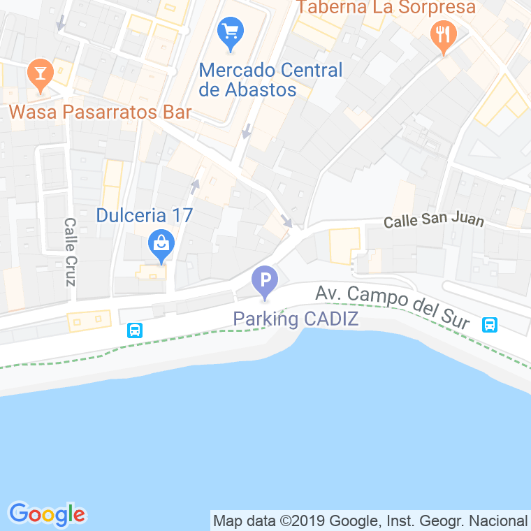 Código Postal calle Puerto Chico en Cádiz