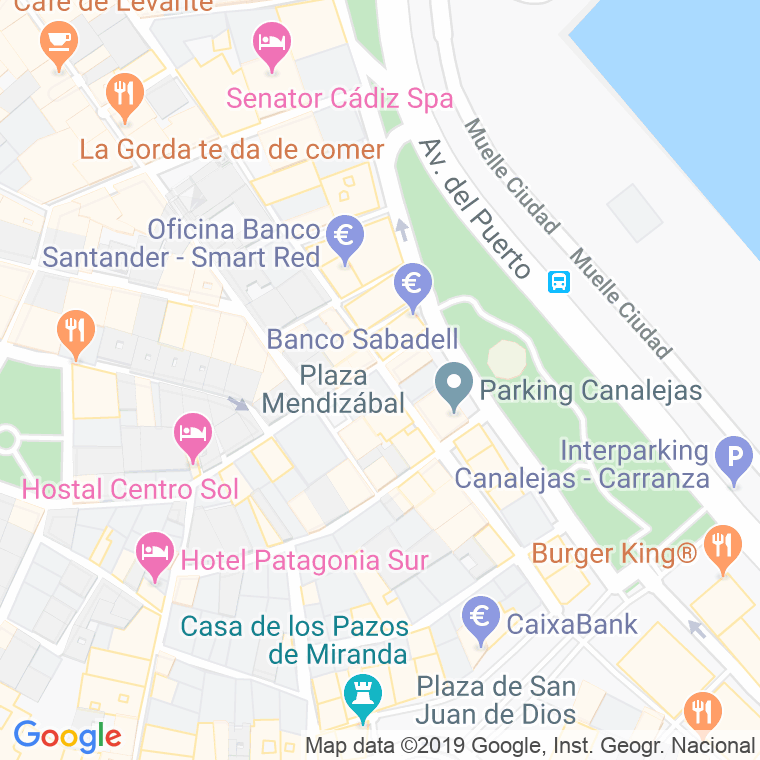 Código Postal calle Santiago en Cádiz