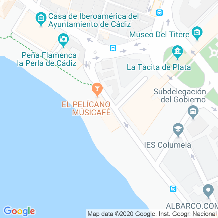 Código Postal calle Campo De San Roque en Cádiz