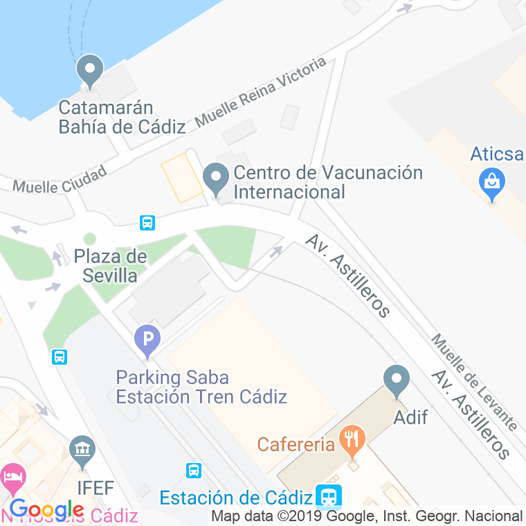Código Postal calle Ciudad De Vigo en Cádiz