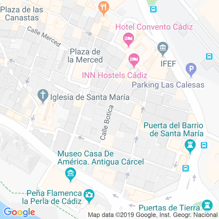 Código Postal calle Teniente Andujar en Cádiz