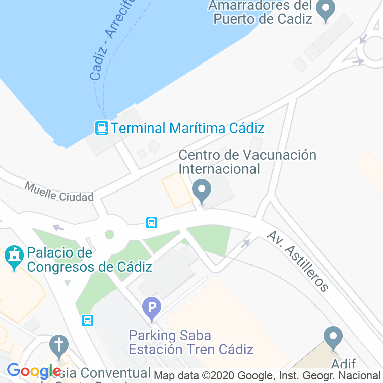 Código Postal calle Villa De Bouzas en Cádiz