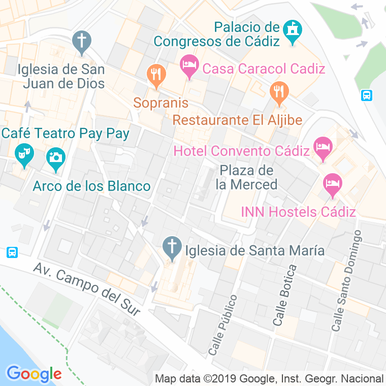 Código Postal calle Yedra en Cádiz