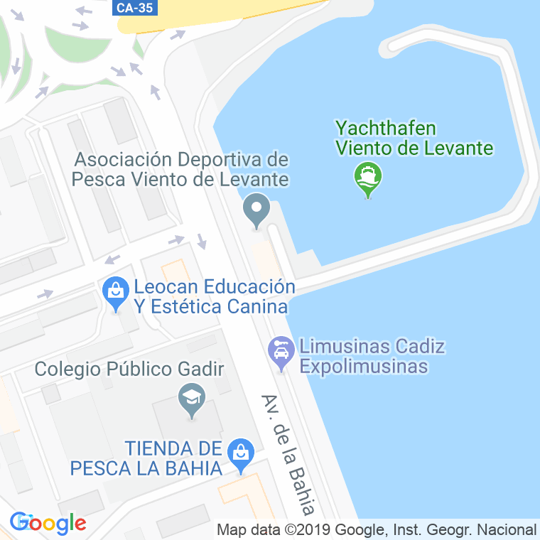 Código Postal calle Levante en Cádiz