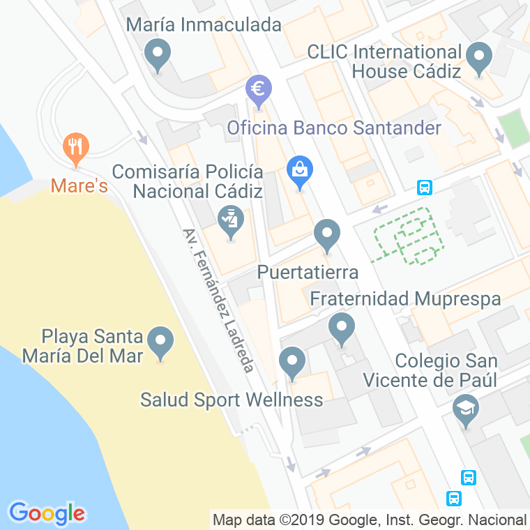 Código Postal calle Santa Maria Soledad en Cádiz