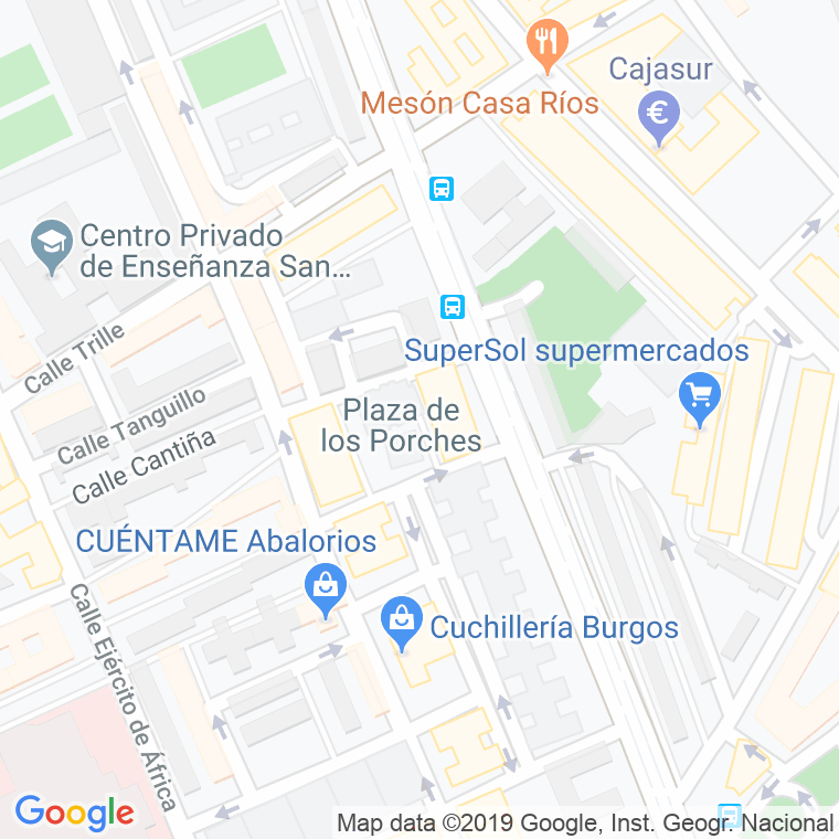 Código Postal calle Porche, Los, grupos en Cádiz
