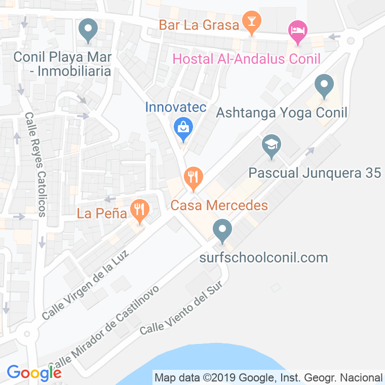 Código Postal calle Virgen De La Luz en Cádiz