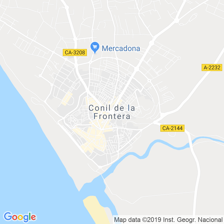 Código Postal calle Conil De La Frontera en Cádiz
