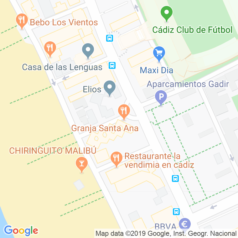 Código Postal calle Neptuno en Cádiz