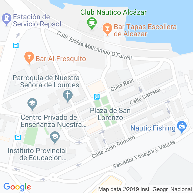 Código Postal calle Real De Puntales en Cádiz