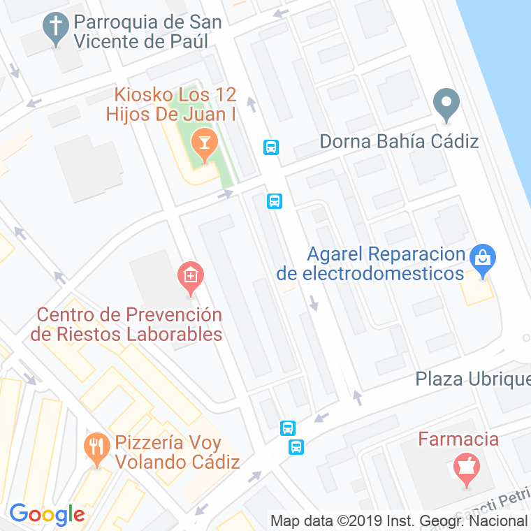 Código Postal calle Guadiaro en Cádiz