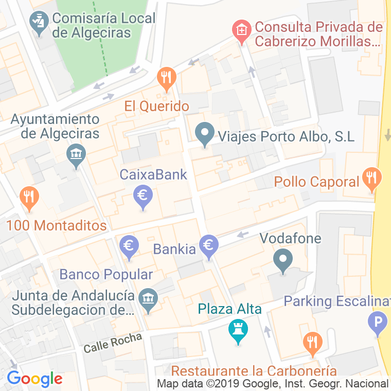 Código Postal calle Alfonso Xi en Algeciras