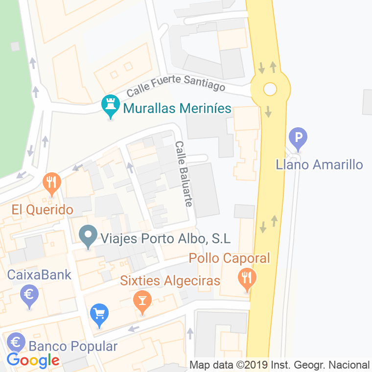 Código Postal calle Baluarte en Algeciras