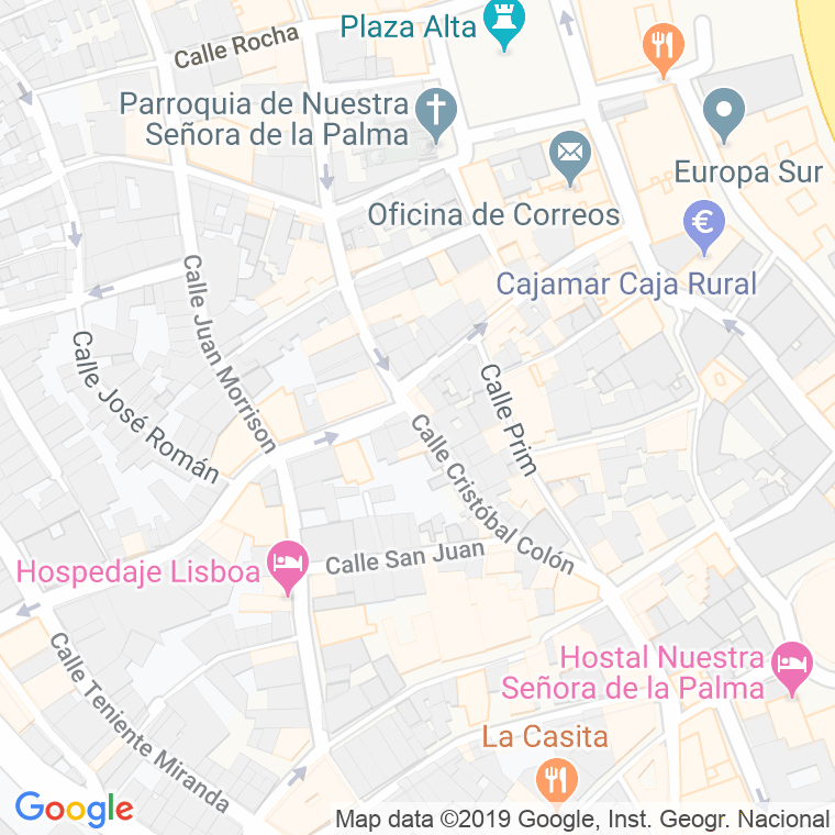 Código Postal calle Cristobal Colon en Algeciras