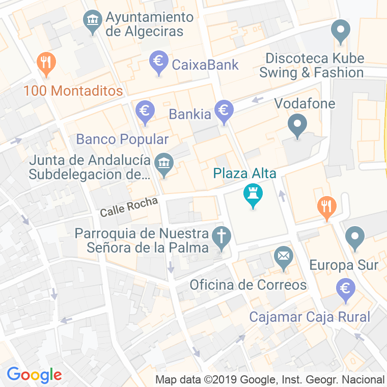Código Postal calle General Primo De Rivera en Algeciras