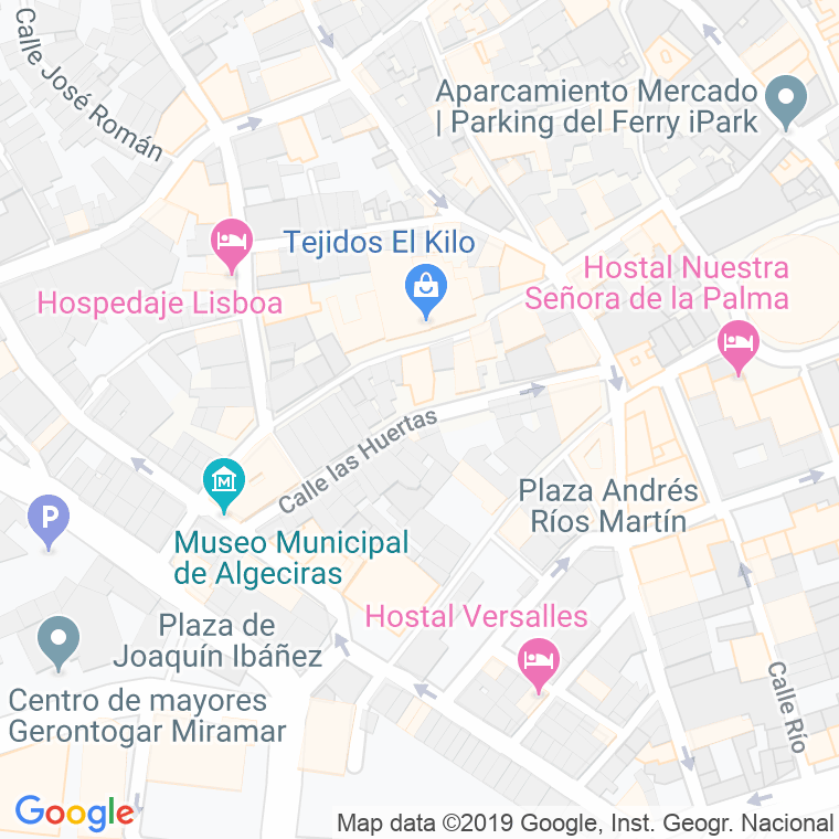 Código Postal calle Huertas, Las en Algeciras