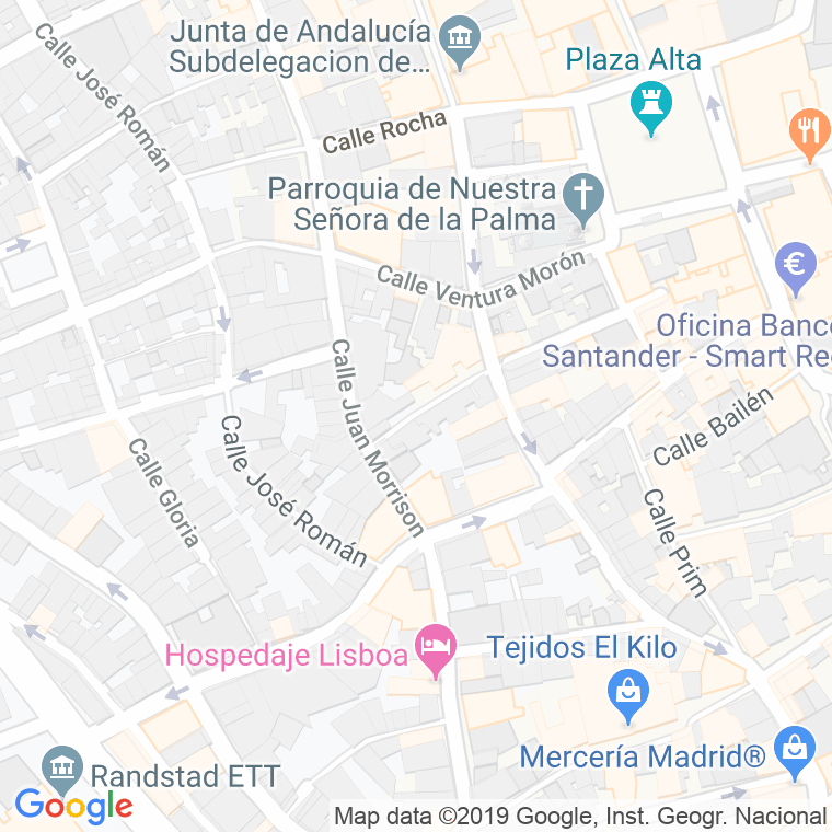 Código Postal calle Lola Peche en Algeciras
