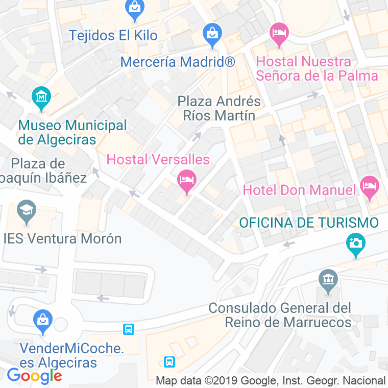 Código Postal calle Montero Rios en Algeciras