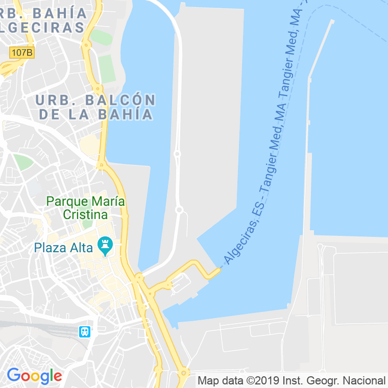 Código Postal calle Muelles (Pesquero Y Comercial) en Algeciras