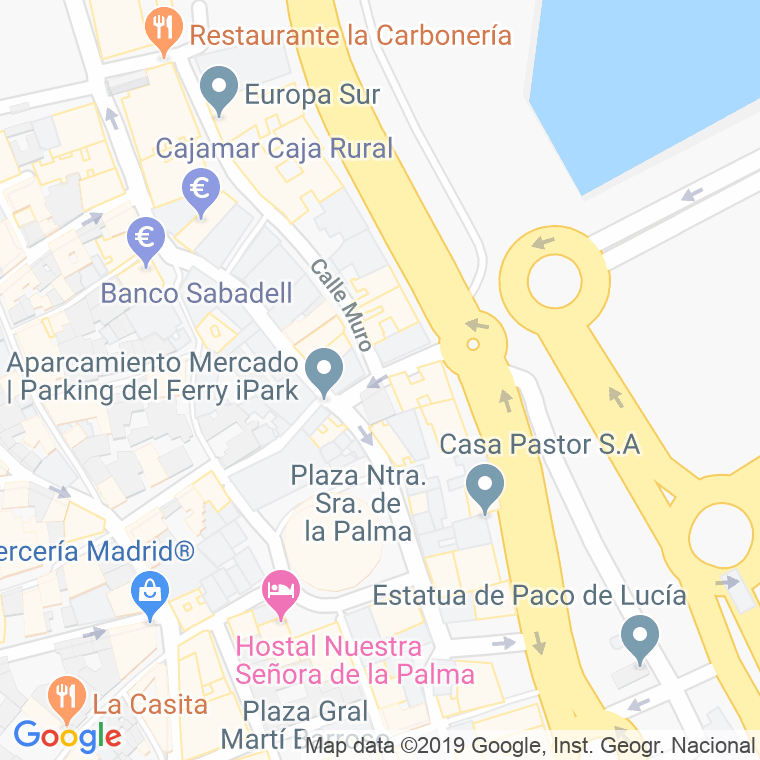 Código Postal calle Ojo Del Muelle en Algeciras