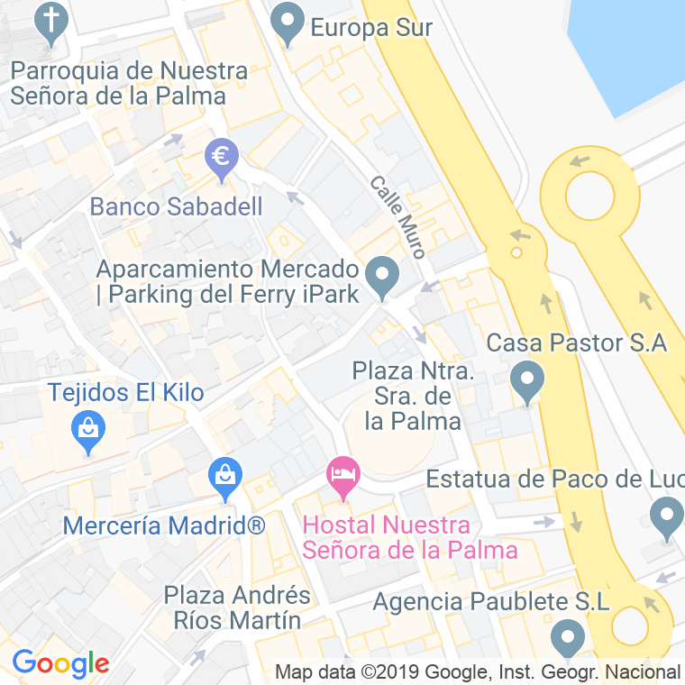 Código Postal calle Santa Maria en Algeciras