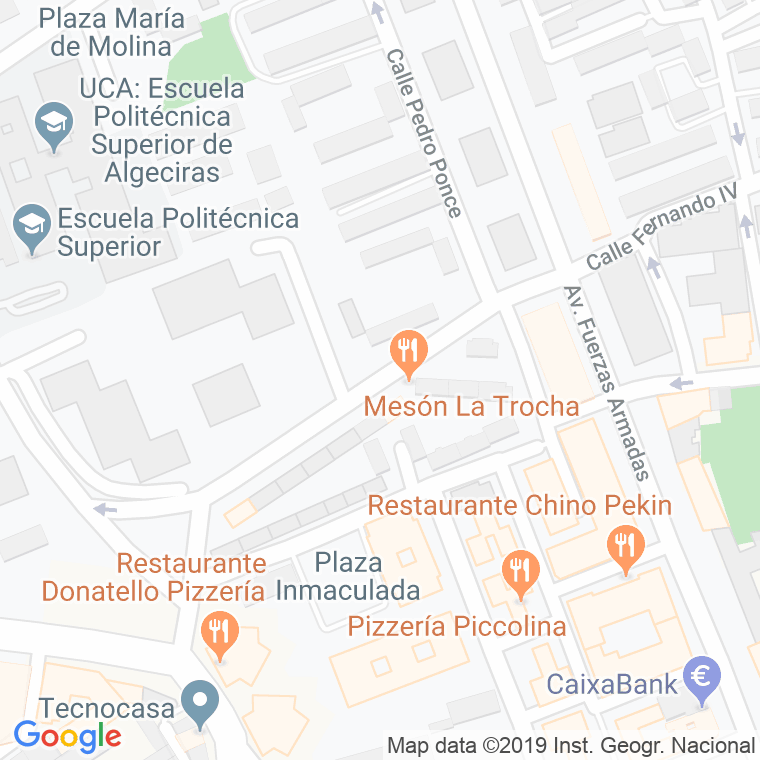 Código Postal calle Rafael Argeles en Algeciras