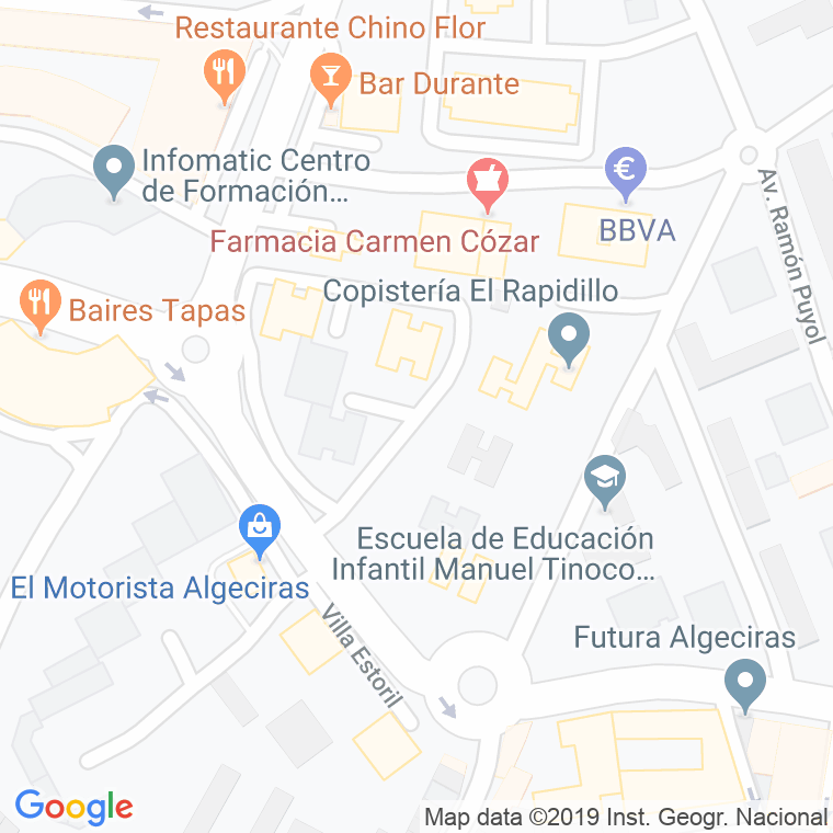 Código Postal calle Sauces, Los, urbanizacion en Algeciras