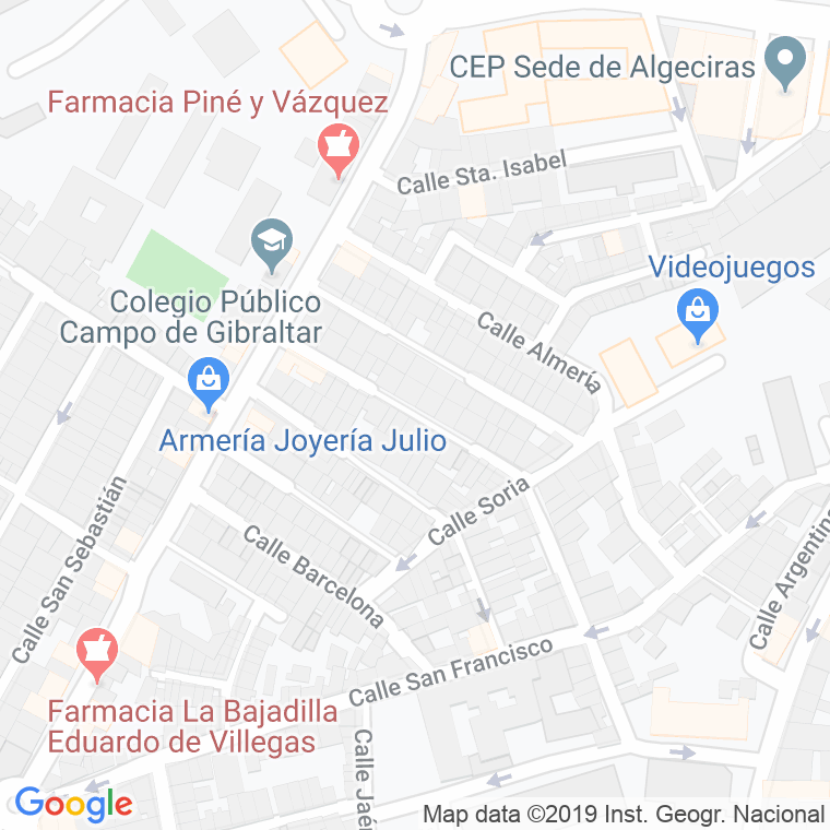 Código Postal calle Huelva en Algeciras