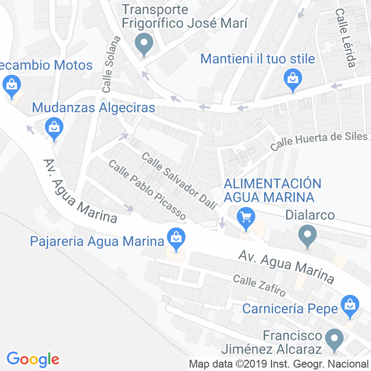 Código Postal calle Salvador Dali en Algeciras