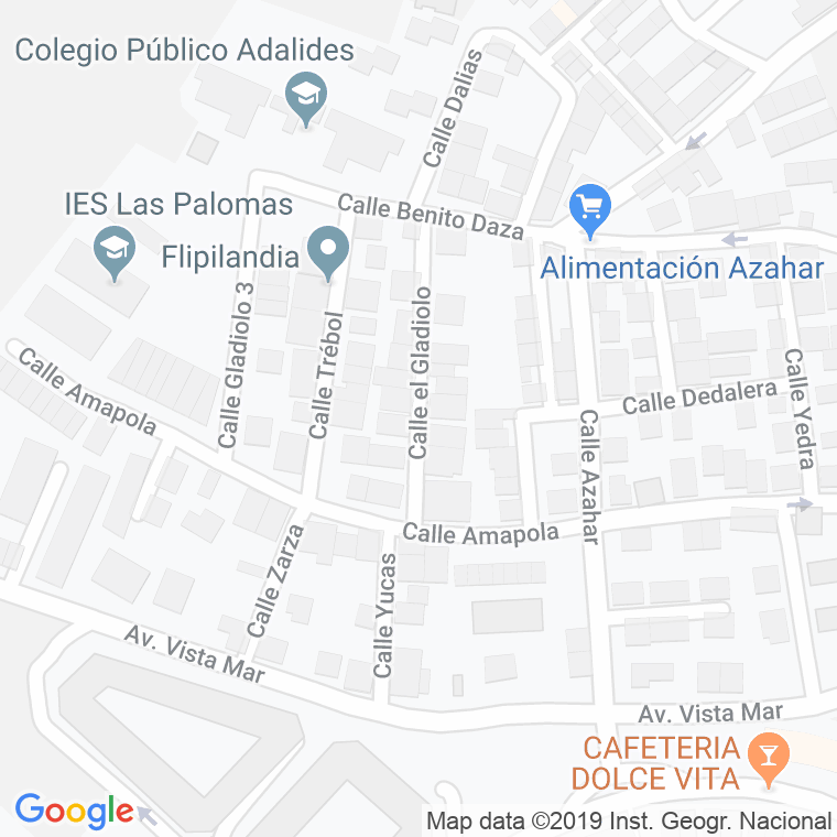 Código Postal calle Gladiolo, El en Algeciras