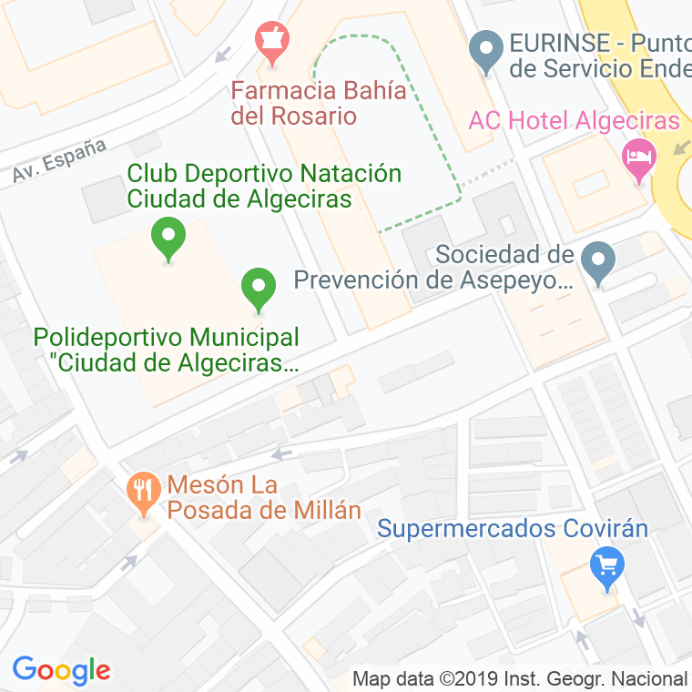 Código Postal calle Hermanos Portilla en Algeciras