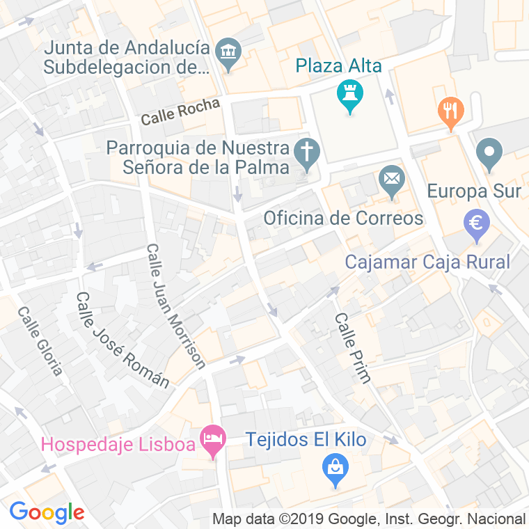 Código Postal calle Residencial Atenea-edificio Alfa, edificio en Algeciras