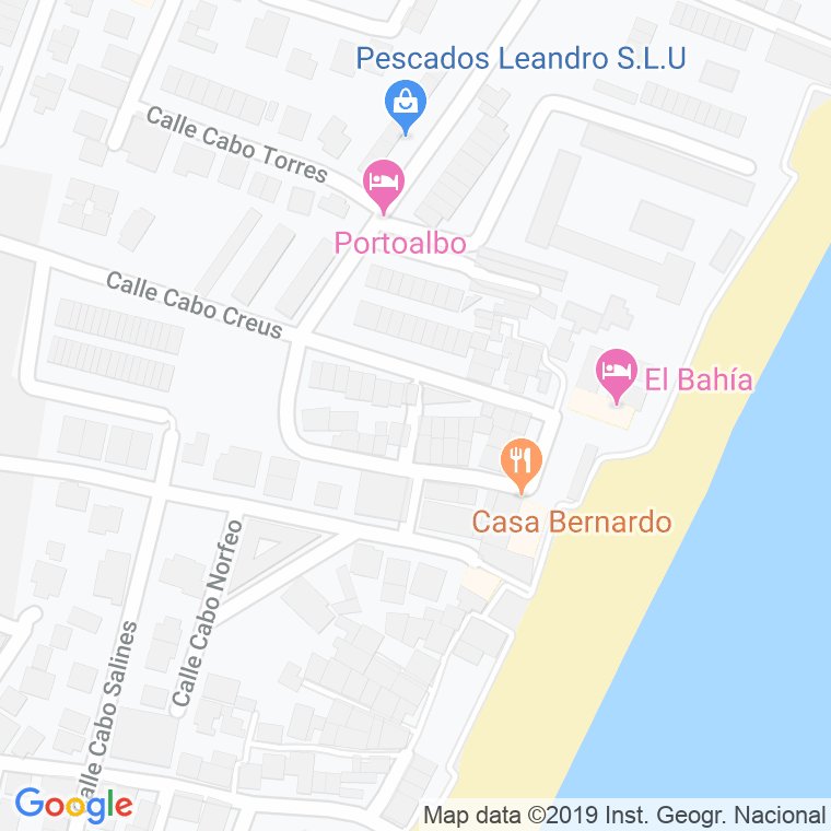 Código Postal calle Cabo De La Nao en Algeciras