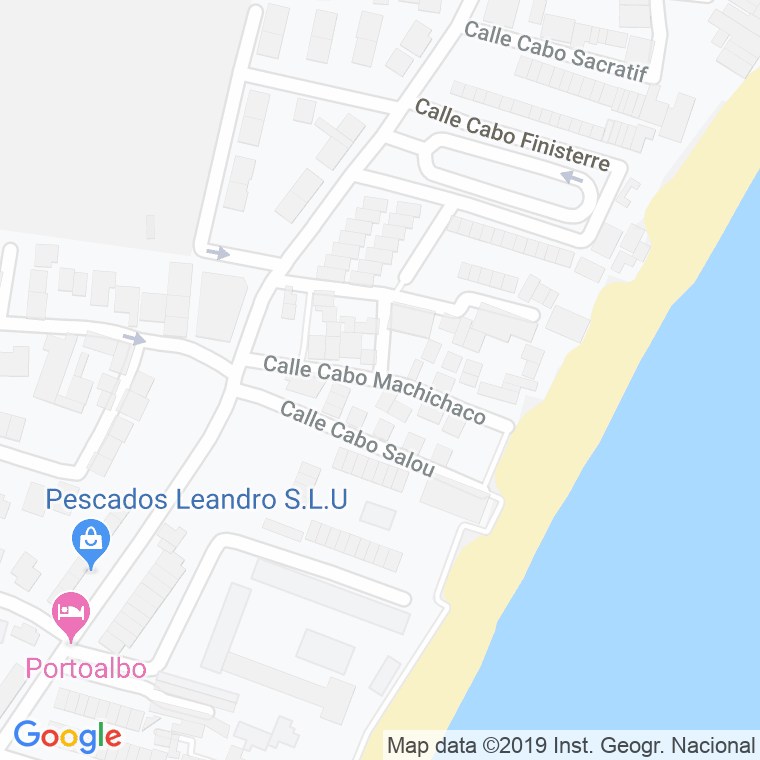 Código Postal calle Cabo Machichaco en Algeciras