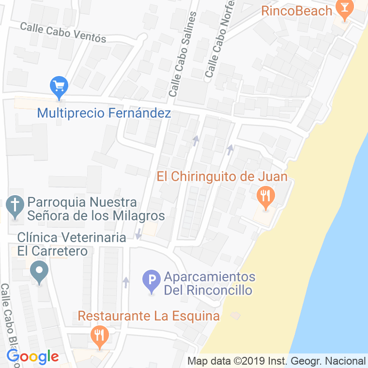 Código Postal calle Cabo Negrete en Algeciras